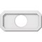 Ekena Millwork Emerald Architectural Grade PVC Ceiling Medallion, 10"W x 5"H x 3"ID x 3 1/2"C x 1"P, One-Piece CMP10X5ED-03000 - alternate 1